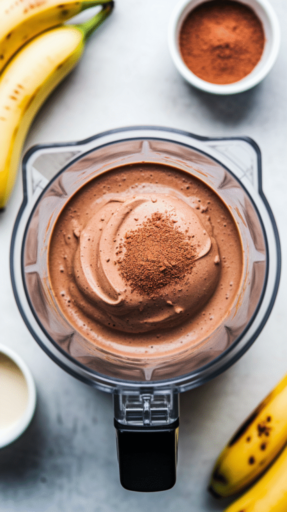 chocolate almond smoothie bowl