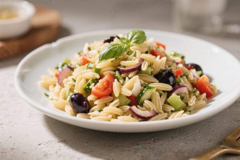 Try This Rich Mediterranean Orzo Salad Recipe!