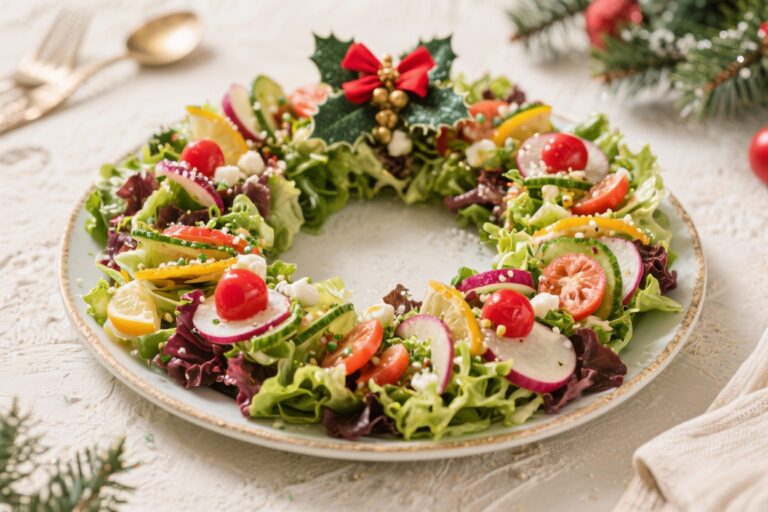 Super Tasty Christmas Wreath Salad Recipe!