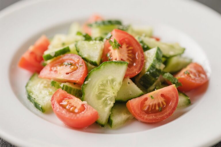 This Cucumber Tomato Salad Is So Delicious !