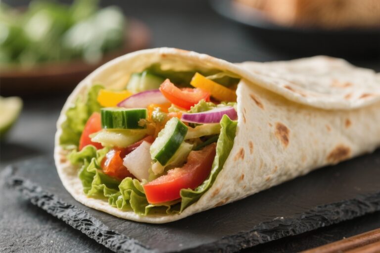 Super Healthy Vegetarian Wrap Recipe!