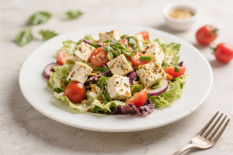 Healthy High Protein Paneer Salad Recipe!