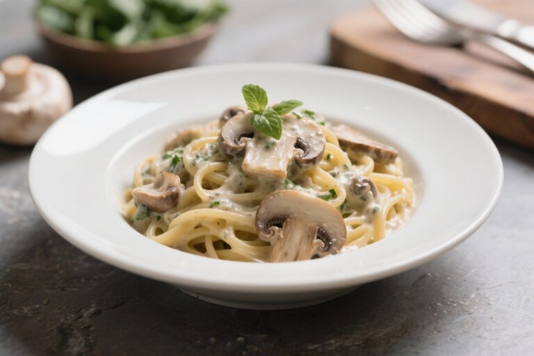 Vegan Creamy Mushroom Pasta – Healthy And Tasty Recipe!