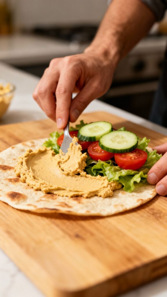 Easy Vegetarian Wrap 