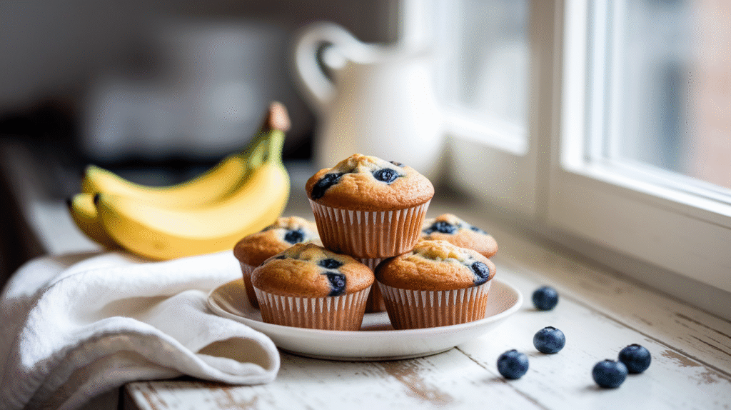 Banana Blueberry Muffins