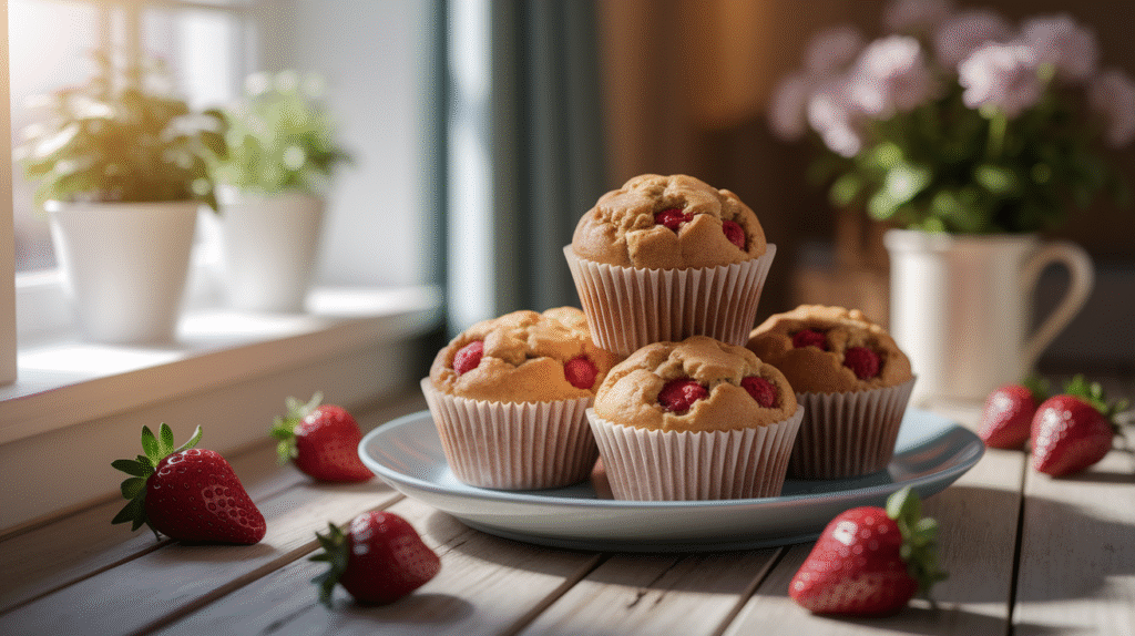 strawberry muffins