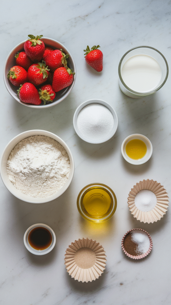 strawberry muffins