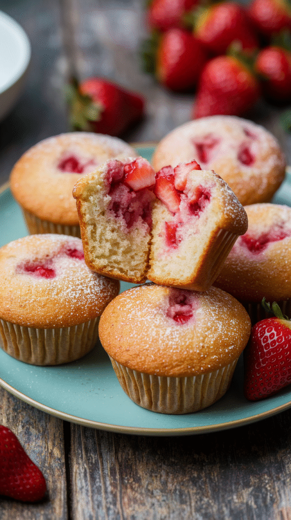 strawberry muffins