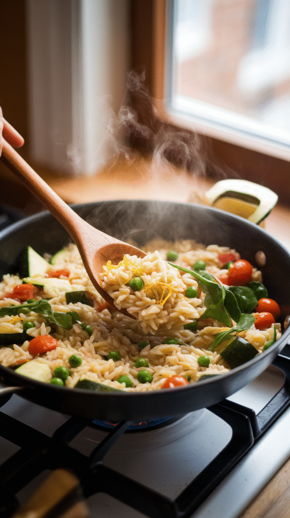 One Pot Lemon Orzo