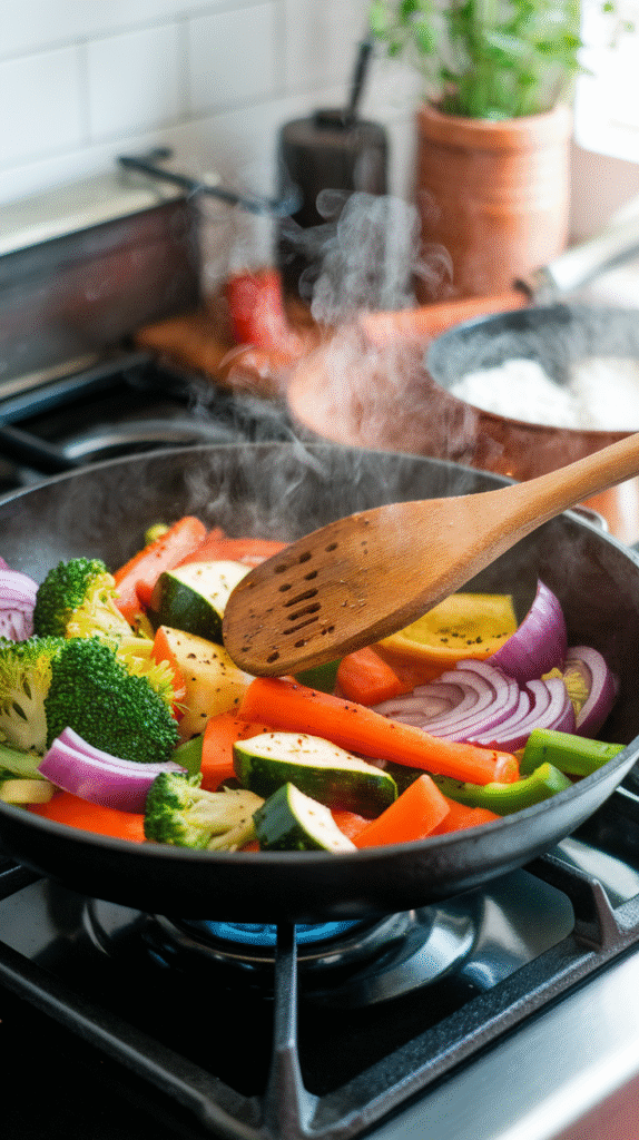 veggie quinoa rice bowl