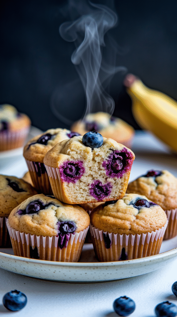 Banana Blueberry Muffins