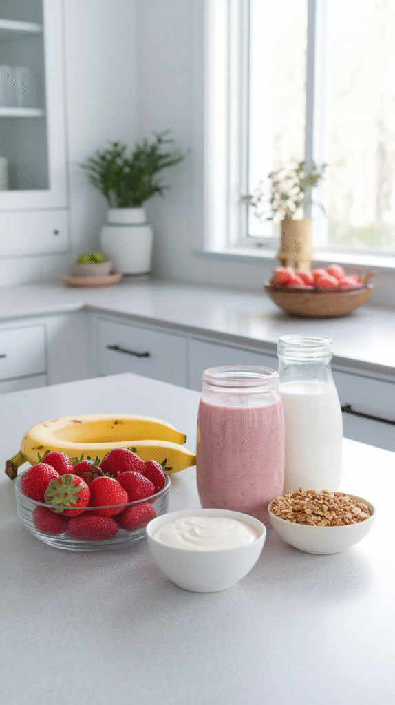 strawberry smoothie bowl