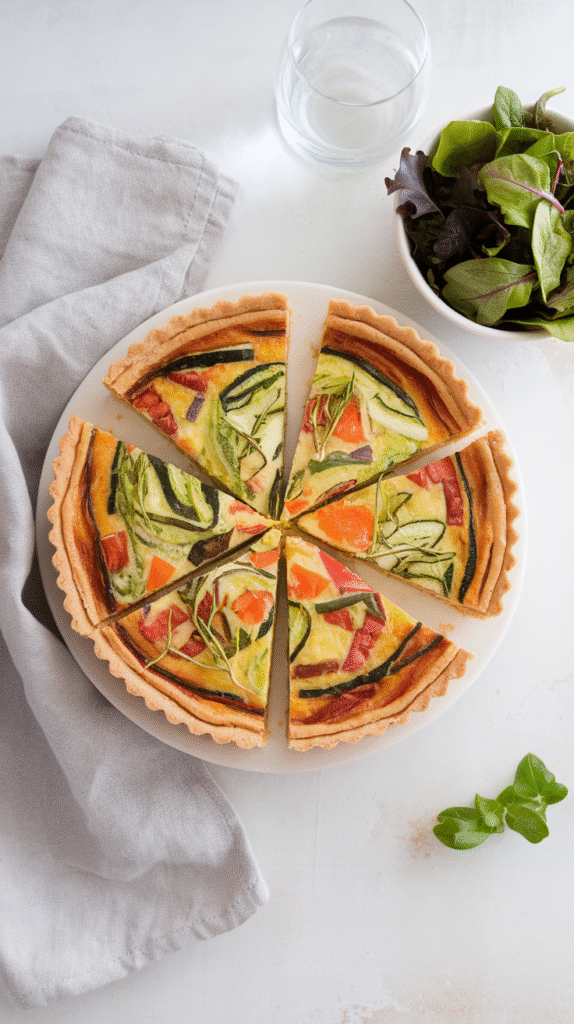 easy veggie quiche