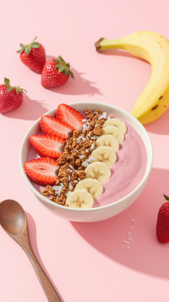 strawberry smoothie bowl