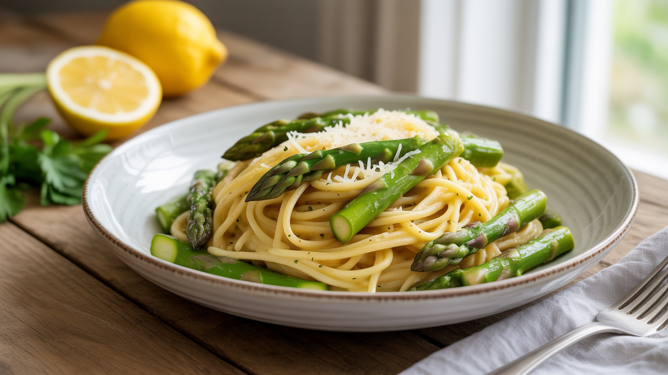 asparagus lemon pasta