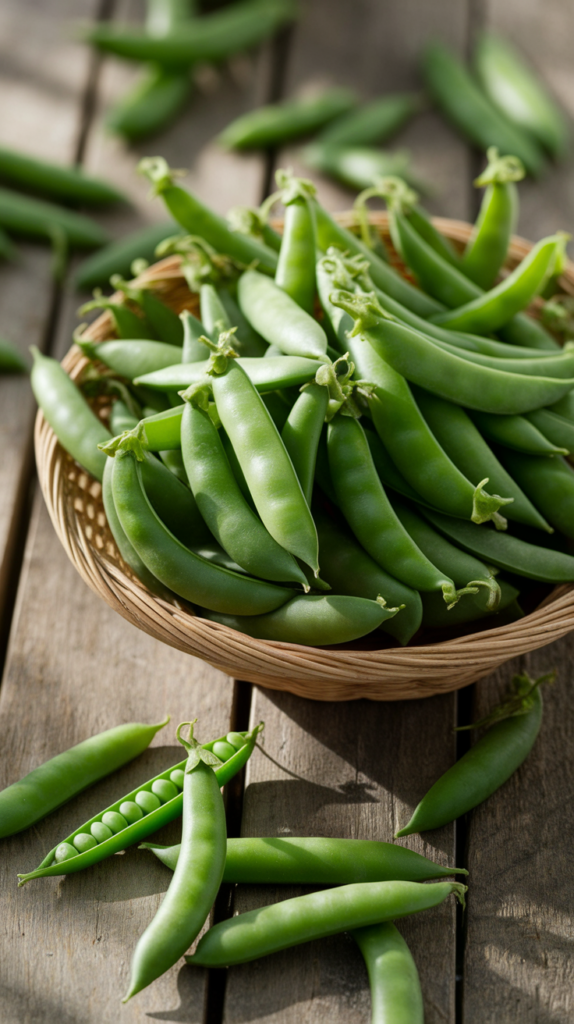 fresh snap peas arranged in a basket wit ev8czzhs1ojrmwp7ohfhg fw1pb4j3sb6syaic7abmka cover hd