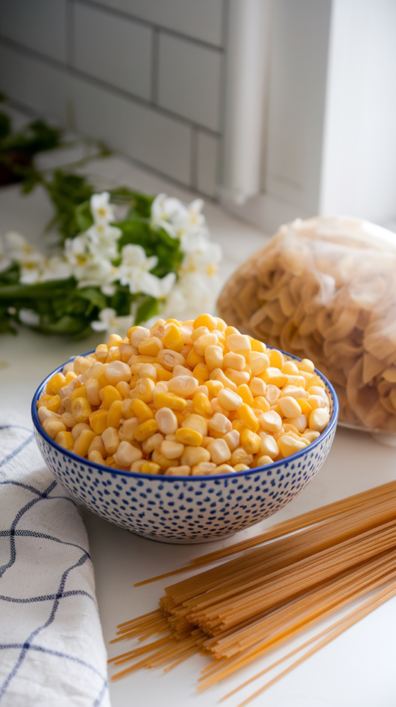 creamy corn pasta