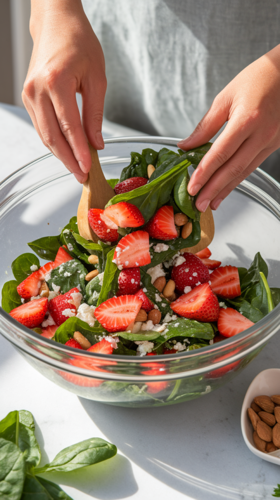 Strawberry Spinach Salad