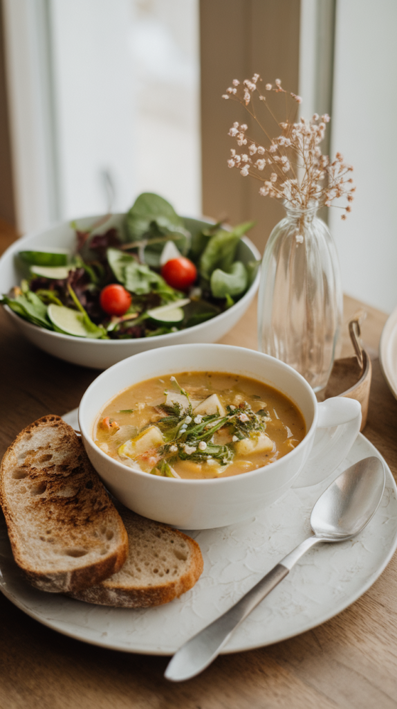 Easy Spring Veggie Soup Recipe! veggie spring soup served with toasted b 5gqpsketquijgtquq7bjeg omcumdxrttyqfmocvfioya cover hd