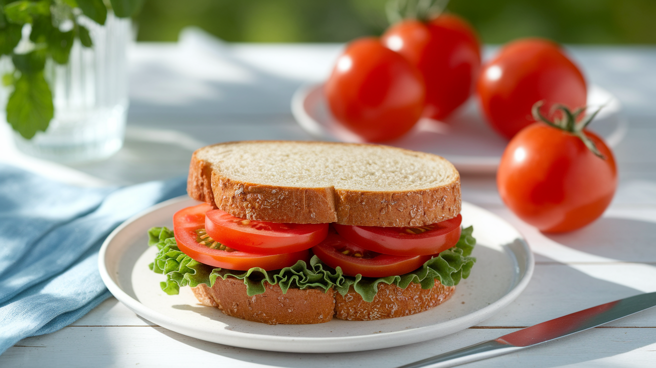 classic tomato sandwich