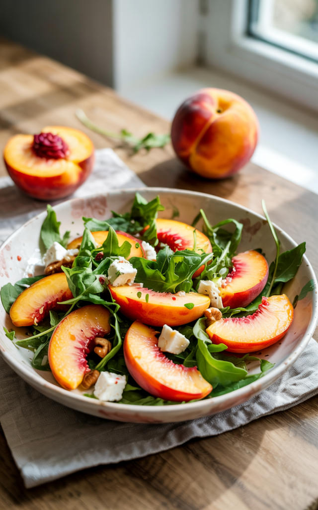 peach summer salad