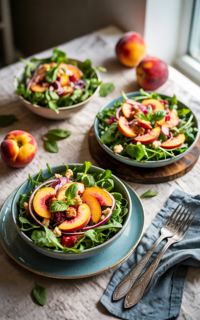 peach summer salad
