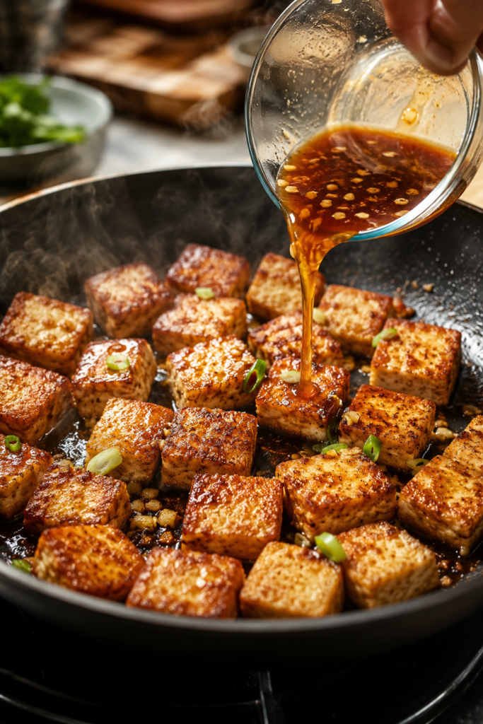 Crispy Tofu Rice Bowl