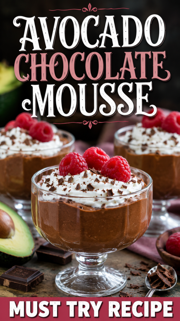 Vegan Avocado Chocolate Mousse