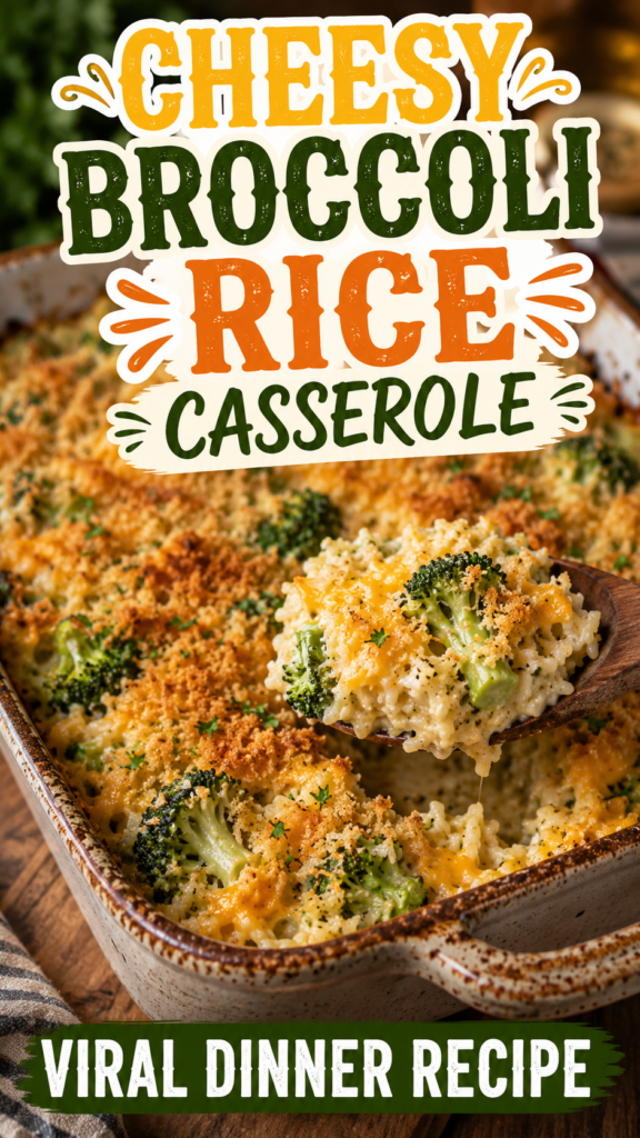 Cheesy Broccoli Rice Casserole