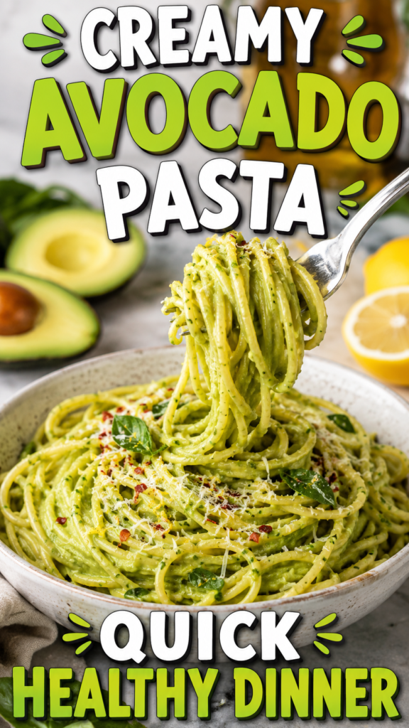 Creamy Avocado Pasta Recipe  