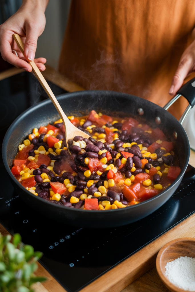 Southwestern Black Bean Casserole  