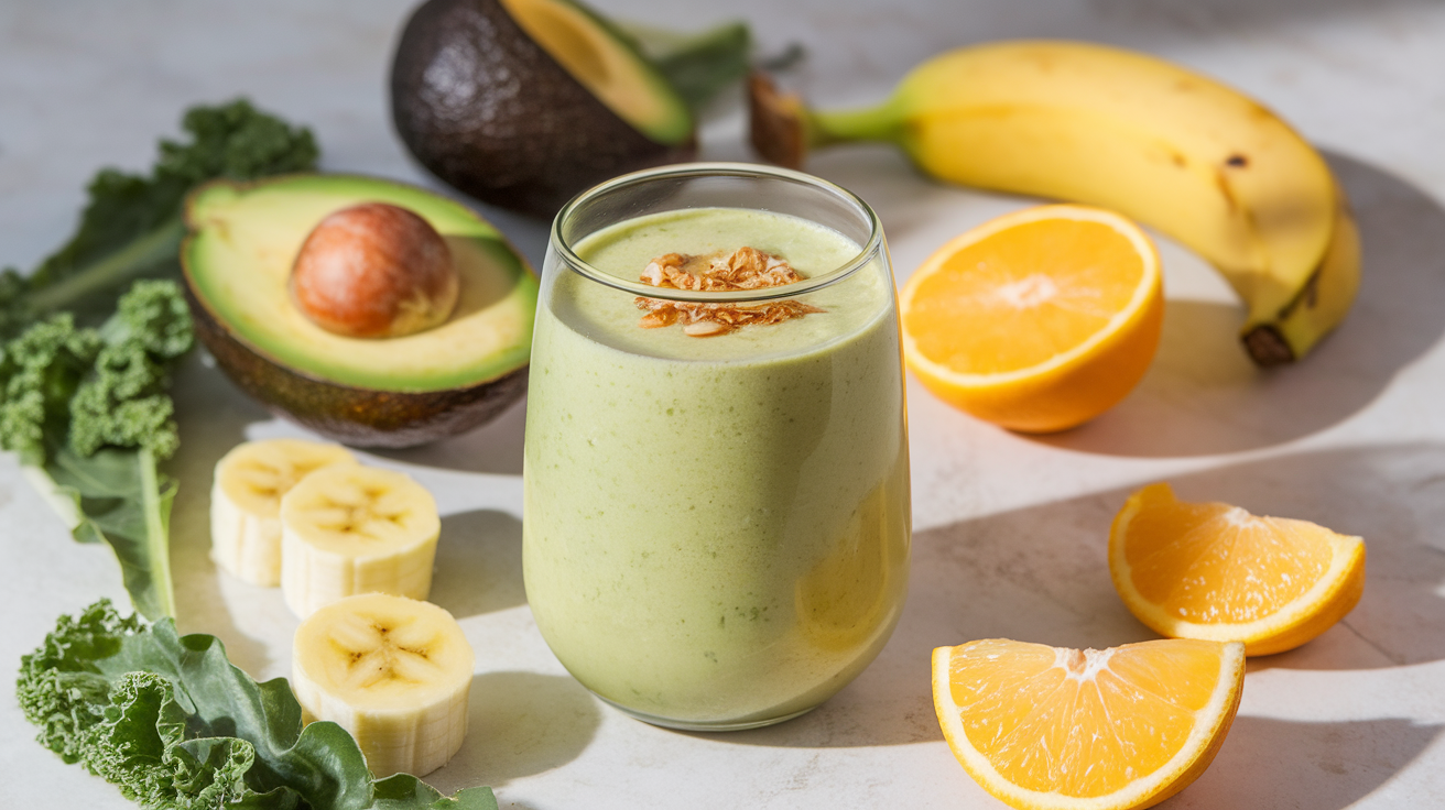 Avocado Kale Green Smoothie
