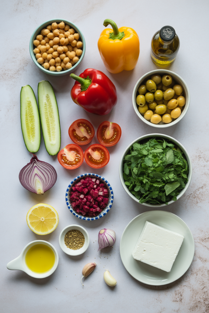 MEDITERRANEAN CHICKPEA SALAD