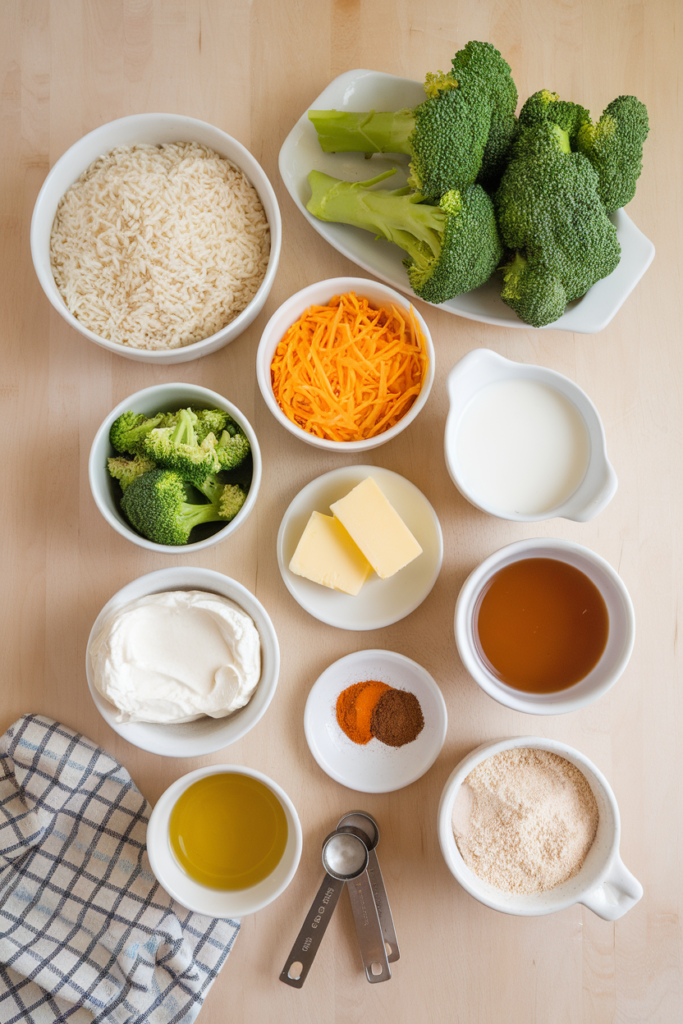 Cheesy Broccoli Rice Casserole