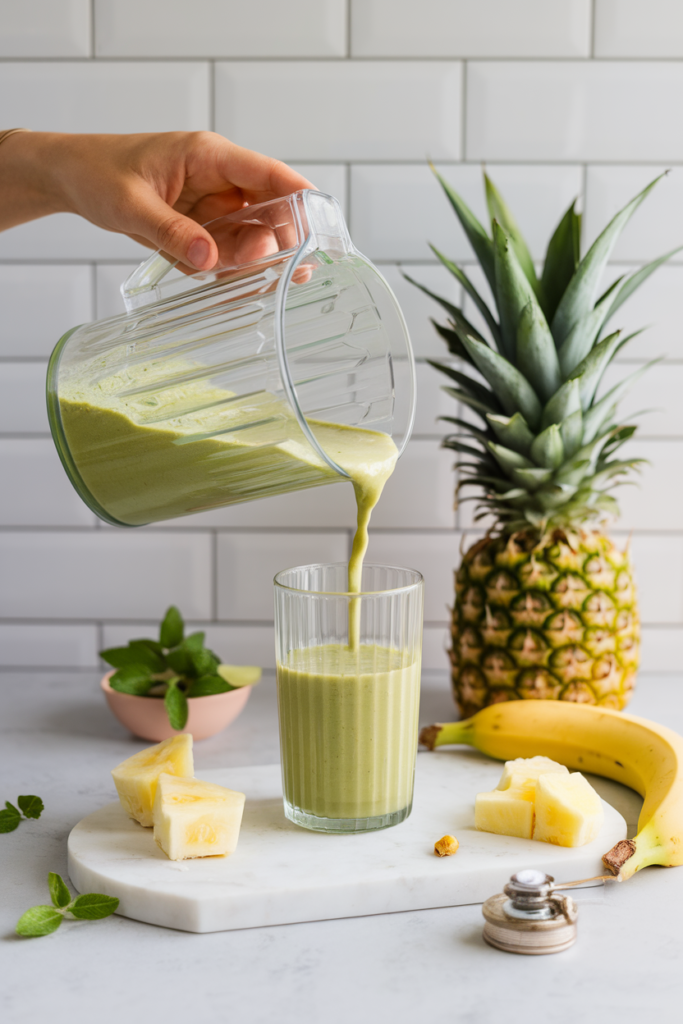 Avocado Kale Green Smoothie  
