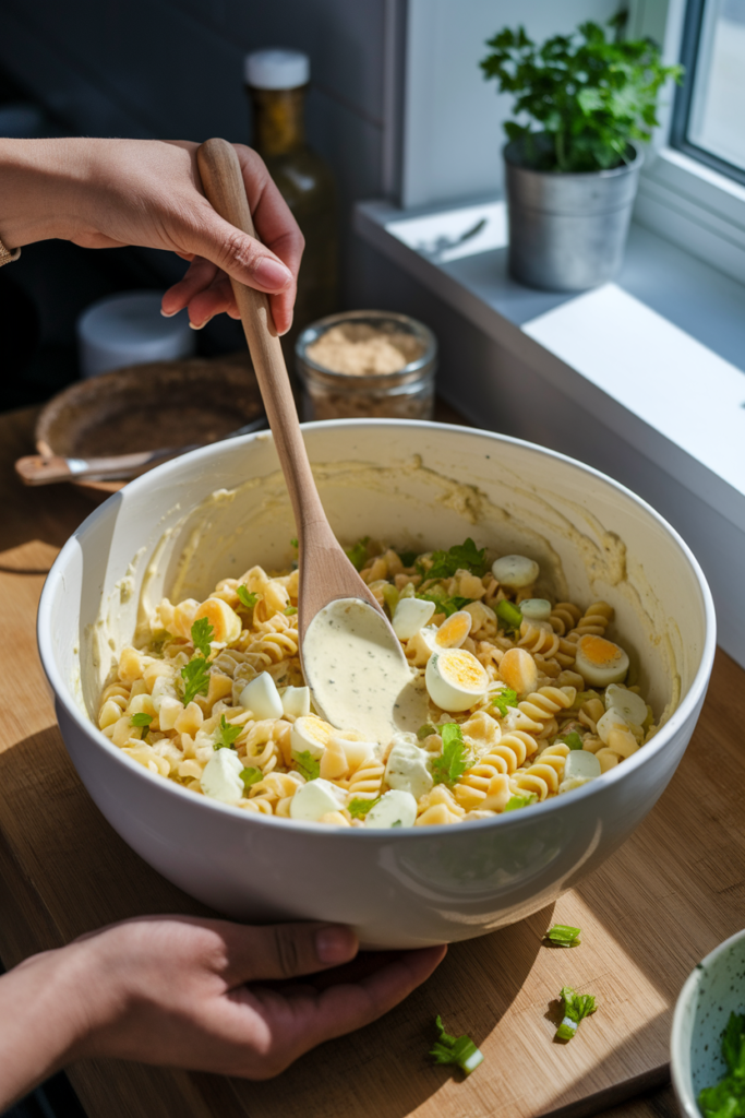 Deviled Egg Pasta Salad
