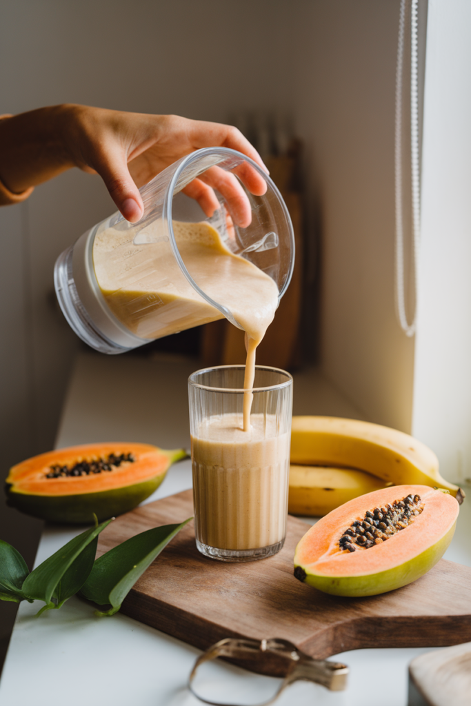 Banana Papaya Smoothie