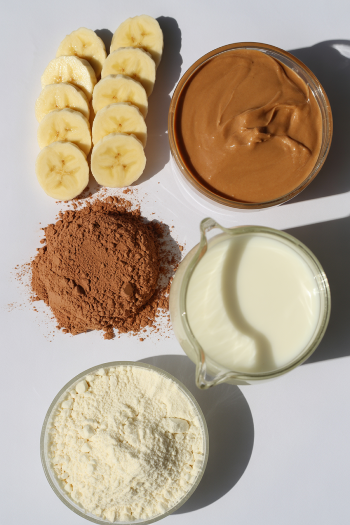 Chocolate Peanut Butter Banana Smoothie