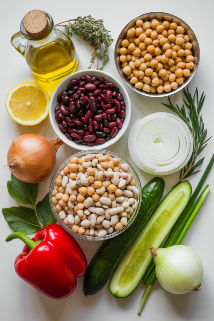 dense bean salad