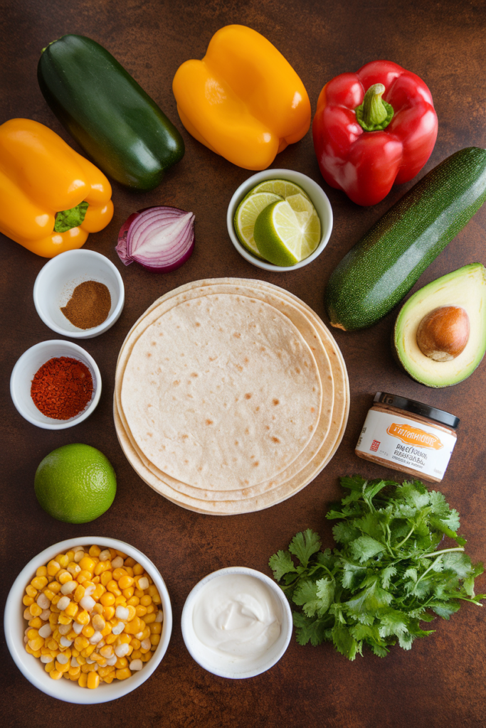 Veggie Tacos With Lime Crema  