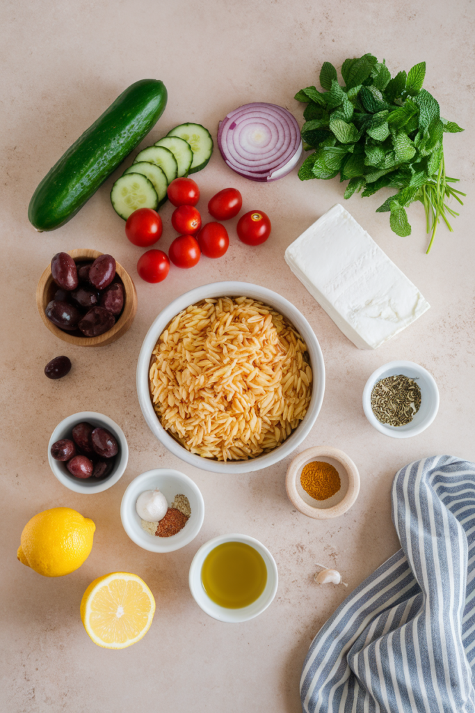Orzo Feta Pasta Salad