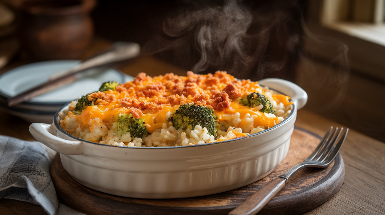 Cheesy Broccoli Rice Casserole