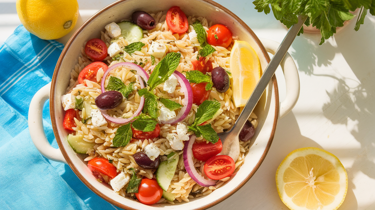 Orzo Feta Pasta Salad