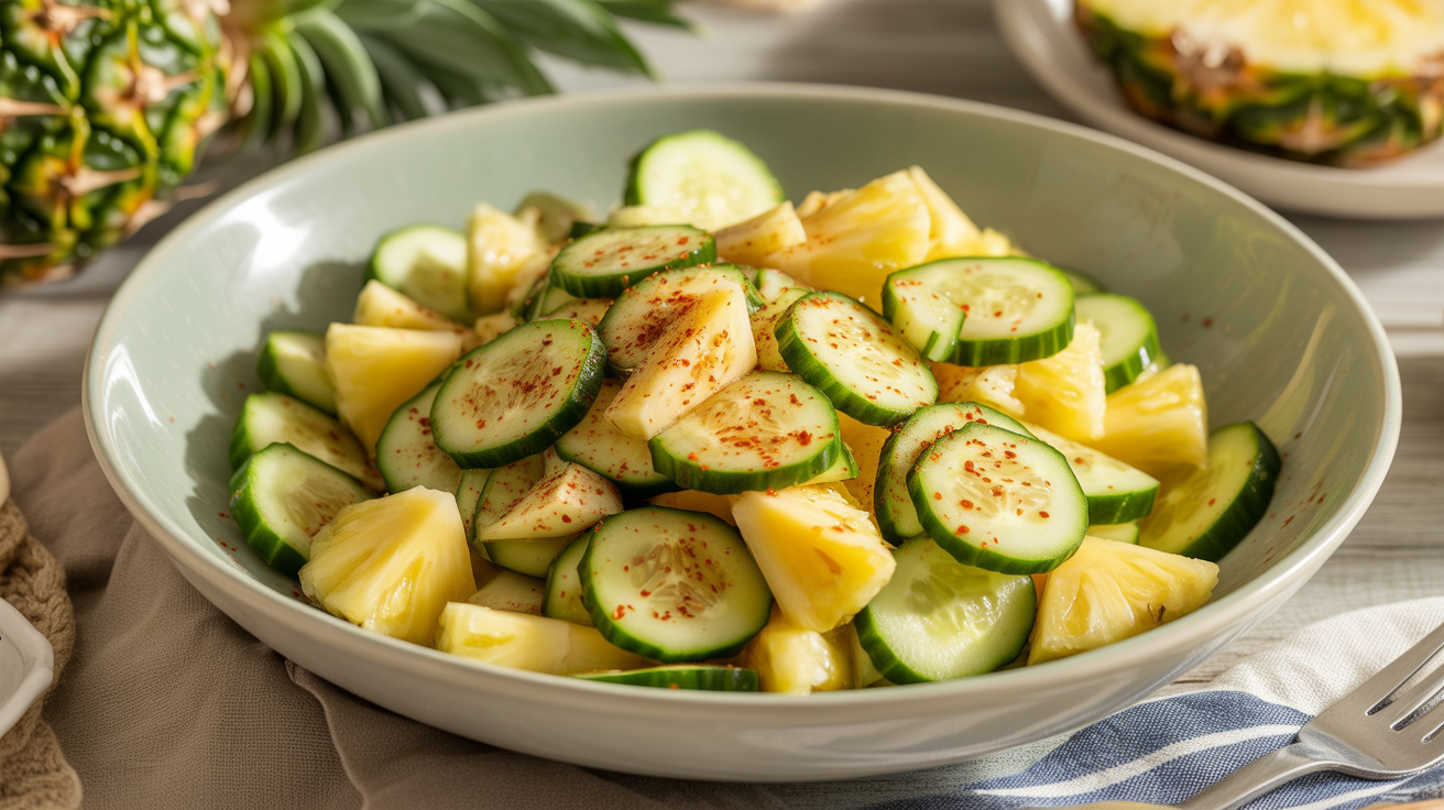 Pineapple Cucumber Salad