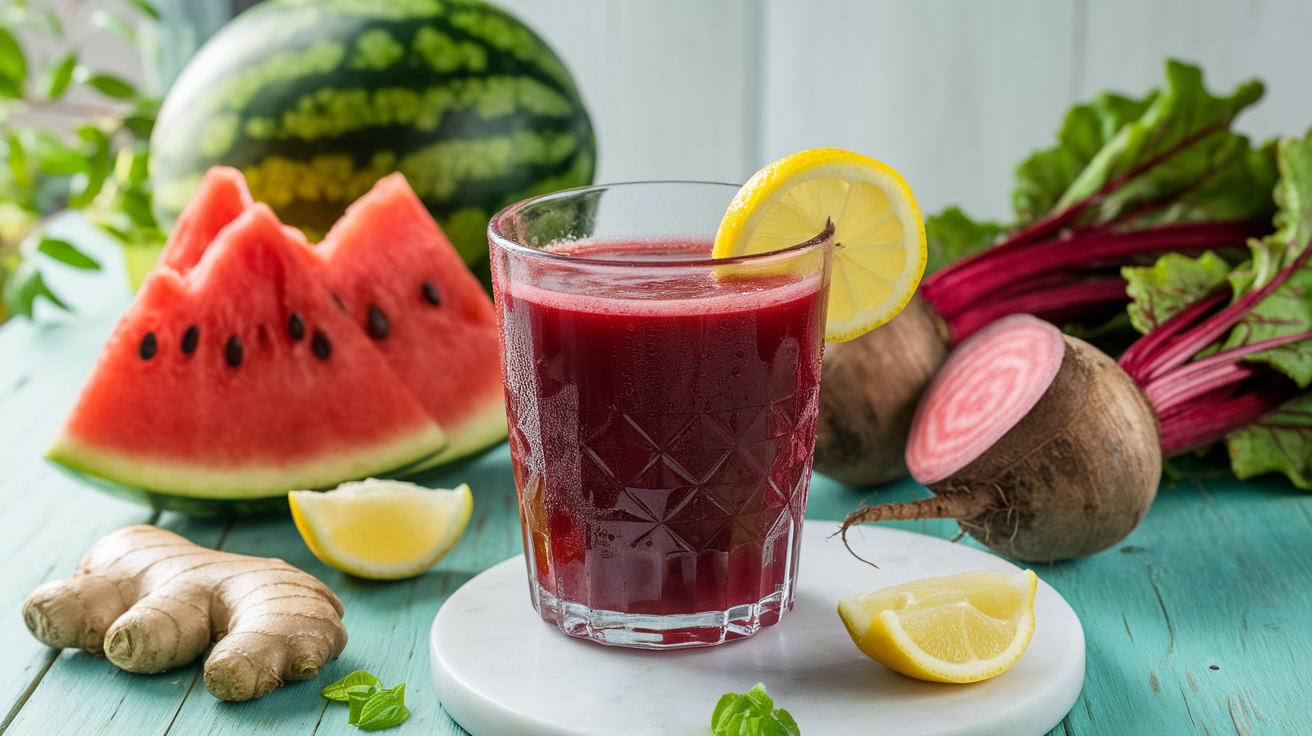 Watermelon Beet Juice