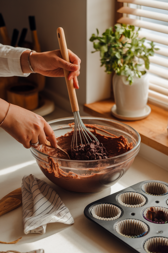 Chocolate Zucchini Muffins