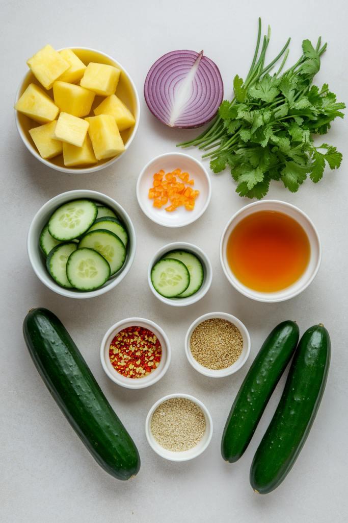 Pineapple Cucumber Salad