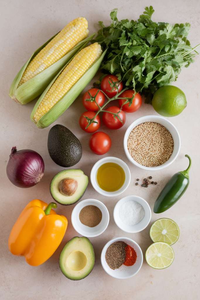 Grilled Corn and Avocado Bowl 
