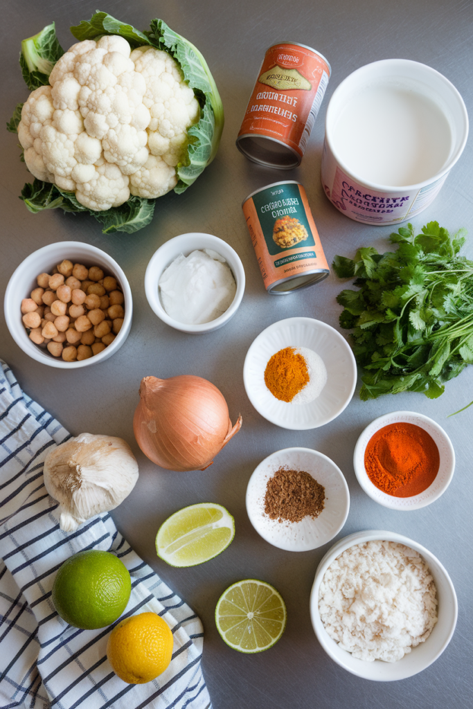 Cauliflower Chickpea Curry 