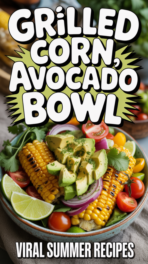 Grilled Corn and Avocado Bowl 